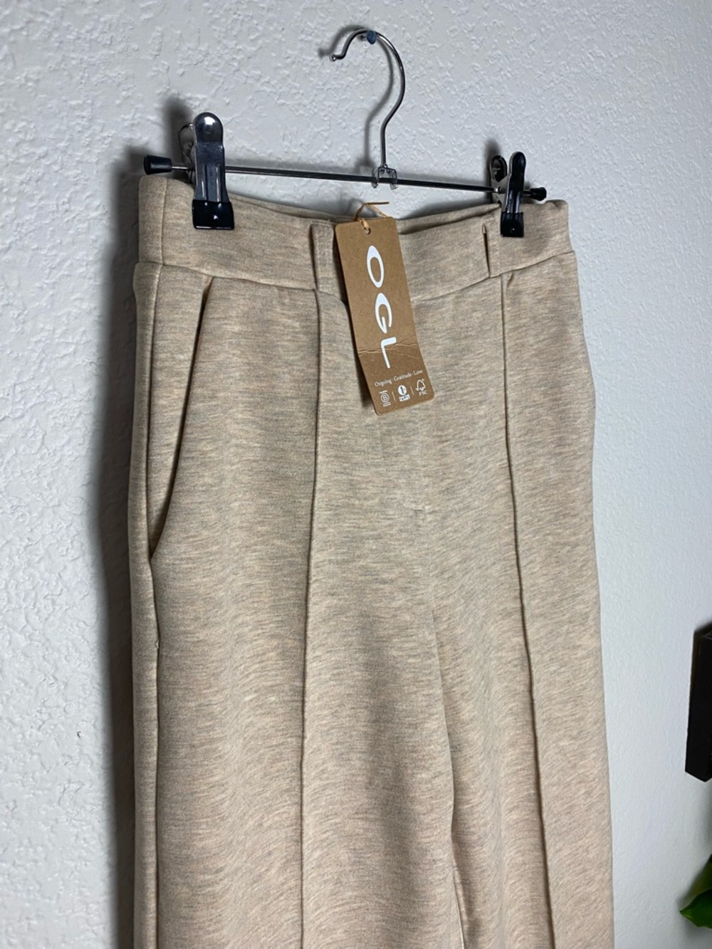 OGL Heather Morganite FuzzLuxe High Waisted Straight Leg Pull On Pant - Picture 6 of 13